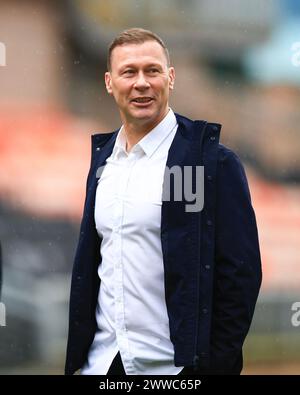 Dundee, UK. 23rd March 2024; Tannadice Park, Dundee, Scotland: Scottish Championship Football, Dundee United versus Inverness Caledonian Thistle; Inverness Caledonian Thistle manger Duncan Ferguson Credit: Action Plus Sports Images/Alamy Live News Stock Photo