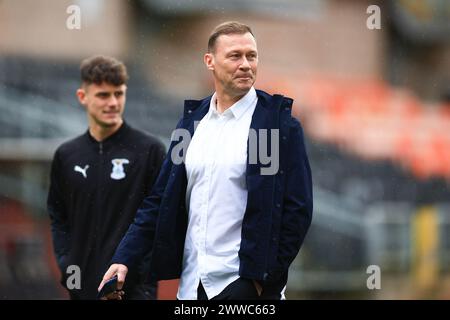 Dundee, UK. 23rd March 2024; Tannadice Park, Dundee, Scotland: Scottish Championship Football, Dundee United versus Inverness Caledonian Thistle; Inverness Caledonian Thistle manger Duncan Ferguson Credit: Action Plus Sports Images/Alamy Live News Stock Photo