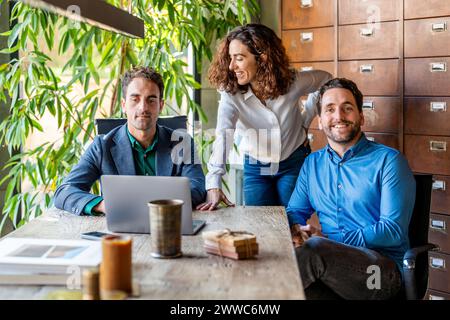 Business people having discussion in office Stock Photo