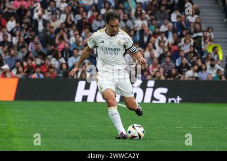 Raúl González Blanco  on during the Corazon Classic 2024 charity football match between Real Madrid and FC Porto, at the Santiago Bernabeu stadium in Stock Photo