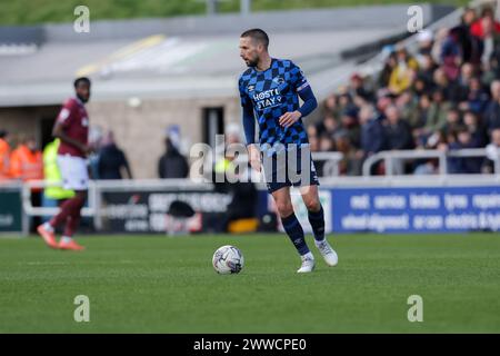 Northampton on Saturday 23rd March 2024. Derby County's captain Conor Hourihane during the first half of the Sky Bet League 1 match between Northampton Town and Derby County at the PTS Academy Stadium, Northampton on Saturday 23rd March 2024. (Photo: John Cripps | MI News) Credit: MI News & Sport /Alamy Live News Stock Photo