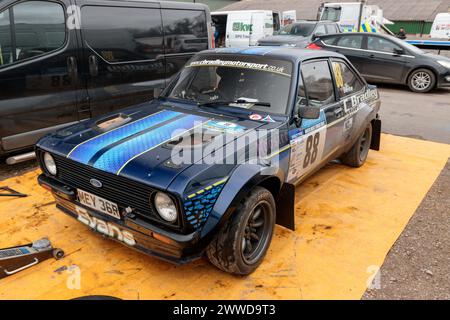 Ford Escort Mark 2. North West Stages Rally 2024. Stock Photo