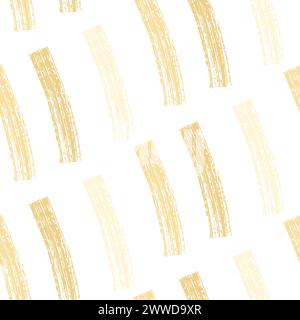 Brush stripes lines seamless pattern. crayon ornament. Scribble brush strokes vector background. Hand drawn marker, curved lines. Colored pencil sketc Stock Vector