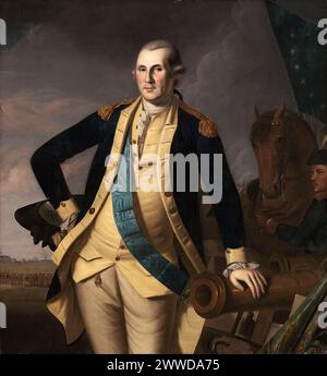 George Washington at Princeton. Charles Willson Peale. c. 1779. Stock Photo