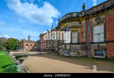 Wentworth Woodhouse. The western baroque facade of Wentworth Woodhouse stately home, Wentworth, near Rotherham, South Yorkshire, England, UK Stock Photo