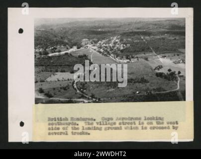 Description: British Honduras. Cayo landing ground. Location: Cayo ...