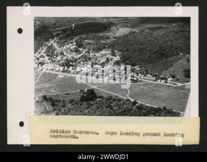 Description: British Honduras. Cayo landing ground looking northwards ...