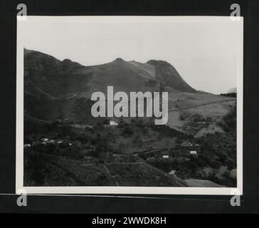 Description: A view of Sandy Bay, the road through which is under reconstruction as part of the Island's present Colonial Development & Welfare programme. Location: St Helena Date: 1958-1969 Stock Photo