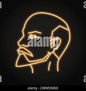 Soviet leader Vladimir Lenin icon set. Russian revolutionary, communist ...