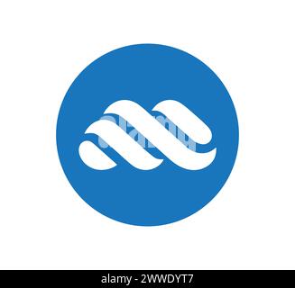 mm letter logo and m letter logo design vector Stock Vector