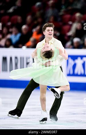 Carolane SOUCISSE & Shane FIRUS (IRL), during Ice Dance Rhythm Dance