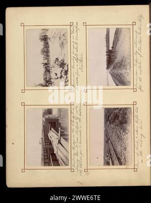 Description: Railway bridge on the Peking line, showing how it was stripped of rails, & the Chinese gun & barricade in the distance. Location: China Date: 1900 Description: American cavalry bringing in 'Boxer' prisoners from a fight about 5 miles from Tientsin. Location: China Date: 1900 Description: Torn-up rails, & stone rifle pits on the Peking line. Location: China Date: 1900 Description: American infantry returning after the capture of Tientsin native city. Location: China Date: 1900 china, asia, boxerrebellion, asiathroughalens Stock Photo