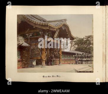 Description: Temple gate : Shiba : Tokio. Location: Tokio, Japan japan, tokyo, asia, asiathroughalens Stock Photo