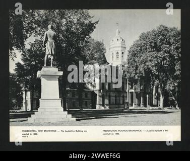 Description: Fredericton, New Brunswick - The Legislative Building was erected in 1880. Location: Fredericton, New Brunswick, Canada Date: 1963 canada, americas Stock Photo