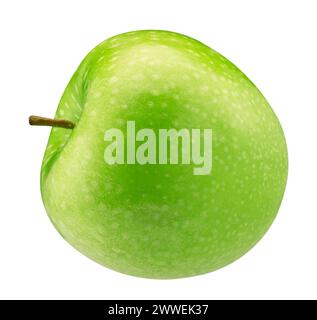 green apple isolated on a white background with a clipping path. Stock Photo
