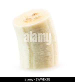 banana slice isolated on the white background. Clipping path. Stock Photo