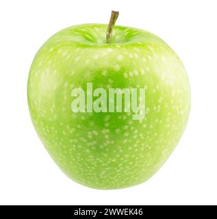 green apple isolated on a white background with a clipping path. Stock Photo