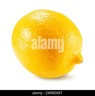 lemon isolated on the white background. Clipping path. Stock Photo