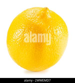 lemon isolated on white background. Clipping path. Stock Photo