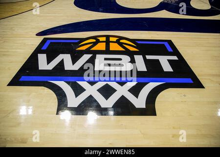 Haas Pavilion Berkeley Calif, USA. 21st Mar, 2023. CA U.S.A. Womens Basketball Invitational branding during the NCAA WBIT First Round Game 1 Women's Basketball game between the Hawaii Rainbow Wahine and the California Golden Bears at Haas Pavilion Berkeley Calif. Thurman James/CSM/Alamy Live News Stock Photo