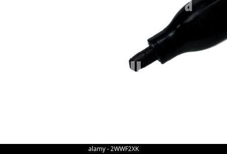 Black whiteboard marker isolated on white background Stock Photo