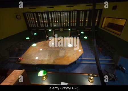 No. 11 Group Operations Room in the Battle of Britain Bunker Stock ...