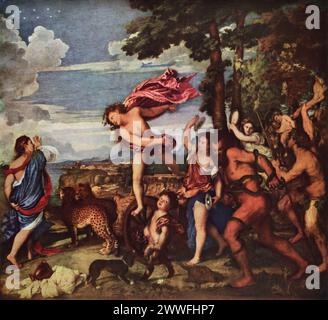 Bacchus and Ariadne - by Titian, 1523 Stock Photo - Alamy