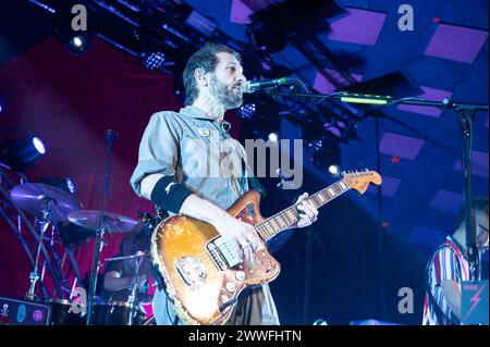 Glasgow, Scotland.  23rd March 2024Grant Nicholas performing with Feeder at Barrowland Ballroom in Glasgow on the 23rd March 2024 Credit: Glasgow Green at Winter Time/Alamy Live News Stock Photo