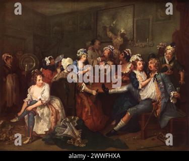 . English: William Hogarth - A Rake's Progress, Plate 5 (Orig) . 18th ...