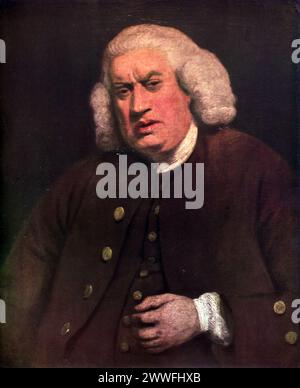 Sir Joshua Reynolds' 'Dr. Samuel Johnson' (circa 1772): Housed in the National Portrait Gallery, London, this portrait captures the legendary writer and lexicographer, Samuel Johnson, known for his major contributions to English literature, including the creation of 'A Dictionary of the English Language. The painting is noted for its expressive realism and the skillful use of lighting to highlight Johnson's thoughtful expression. Stock Photo