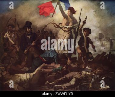 Eugène Delacroix Stamp - Liberty Leading the People, 28 July