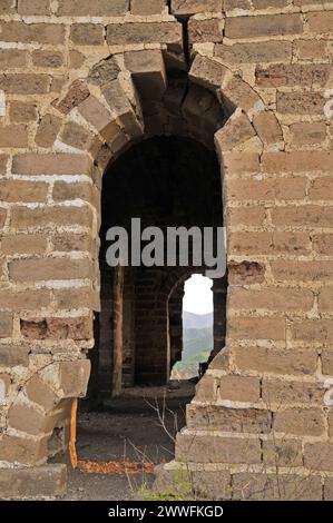 Ancient ecological wall, north China, elm ridge, the Great Wall Stock Photo