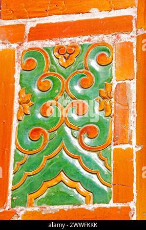 Stone carving in the eastern qing dynasty royal tombs of sipan, clear dongling Stock Photo