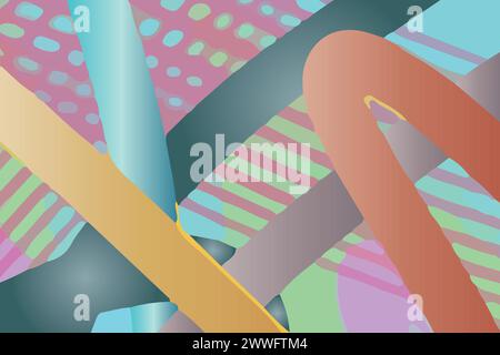 curves motion gradient linear background vector Stock Vector