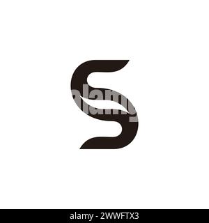 letter s curves motion abstract unique logo vector Stock Vector