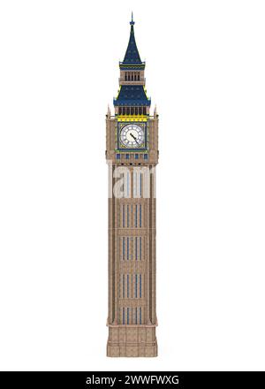 Big Ben Isolated Stock Photo