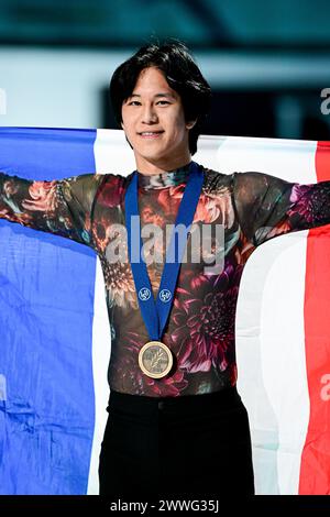 Men Awards, Adam SIAO HIM FA (FRA) third place, during Victory Ceremony