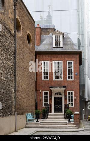 LONDON, UK - MARCH 19, 2024:  Exterior view of the Walbrook Club, a  private members' club in the City of London Stock Photo