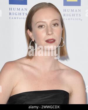 Hannah Einbinder arrives at the Human Rights Campaign's 2024 Los