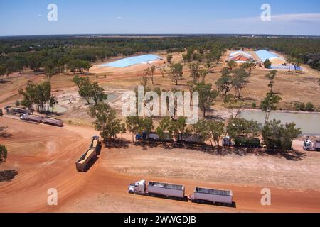The Gums GrainCorp Depot on the Darling Downs Queensland Australia Stock Photo