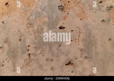 Concrete background with traces of cement and paint. Stock Photo