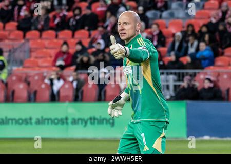 Toronto, Canada. 23rd Mar, 2024. Brad Guzan #1 seen during the MLS game between Atlanta United and Toronto at BMO field. Final score; Atlanta United 0:2 Toronto. Credit: SOPA Images Limited/Alamy Live News Stock Photo