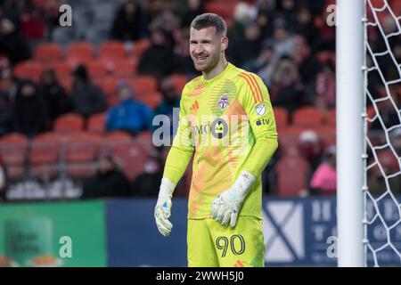Toronto, Canada. 23rd Mar, 2024. Luka Gavran #90 seen during the MLS game between Atlanta United and Toronto at BMO field. Final score; Atlanta United 0:2 Toronto. Credit: SOPA Images Limited/Alamy Live News Stock Photo