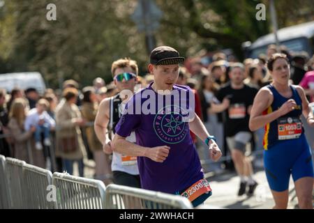 Brentwood, UK. 24th Mar, 2024. Brentwood Essex 24th Mar 2024 Brentwood Half Marathon, Brentwood Essex Credit: Ian Davidson/Alamy Live News Stock Photo