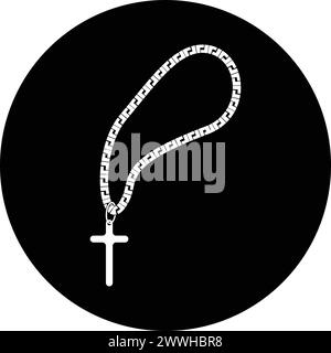 Rosary icon vector illustration symbol design Stock Vector