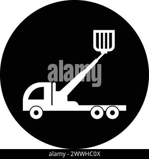 Lifting machine icon vector illustration symbol design Stock Vector