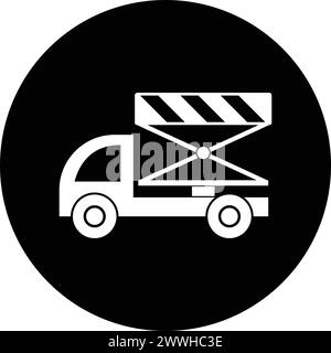 Lifting machine icon vector illustration symbol design Stock Vector