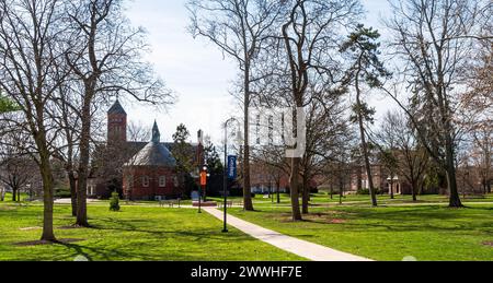 Buildings on the campus of Gettysburg College Stock Photo