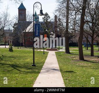 Buildings on the campus of Gettysburg College Stock Photo