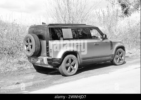 Land Rover Defender 110 3.0 D300 MHEV X-Dynamic HSE Auto 4WD Euro 6. Stock Photo